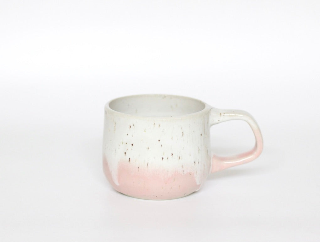 Tasse weiß-rosa