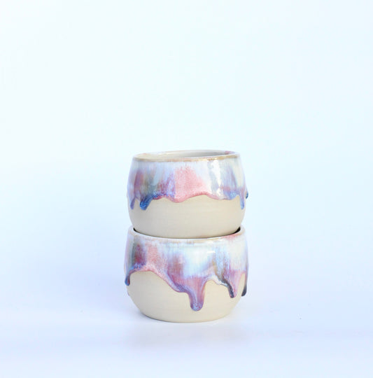Becher lila-mix mit Drips